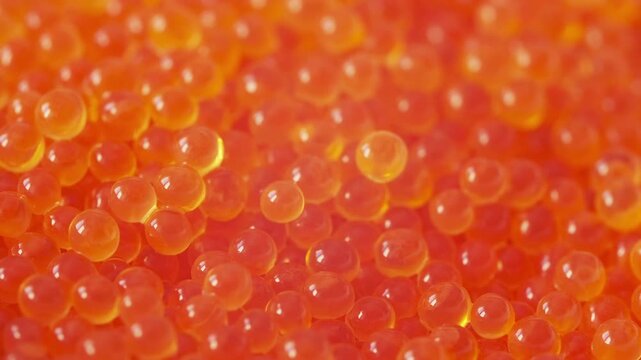 Red caviar closeup macro view. Background. Delicacy product of the highest quality, 4k