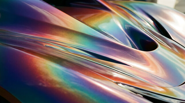 Car Paint Abstract Rainbow Effect