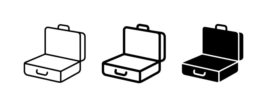 Briefcase icon, glyph for business travel