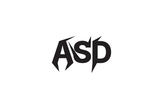 Sharp ASP Letter Gaming Monogram Logo
