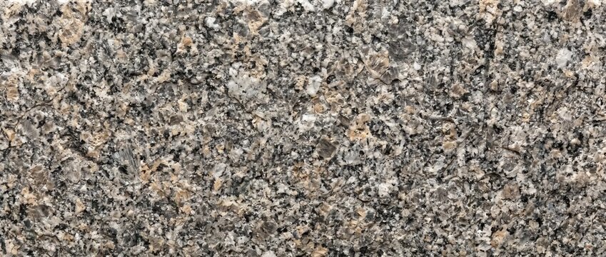 Speckled granite stone surface texture. Natural gray and beige mineral rock background