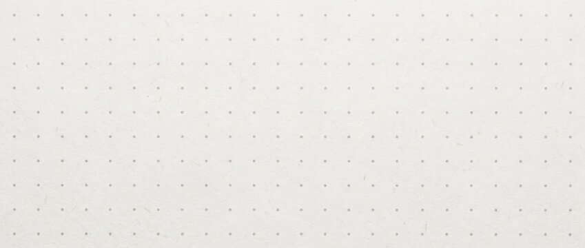 Dot grid journal paper texture with recycled fiber specks. Minimalist bullet notebook page background