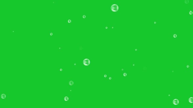Water bubbles rising up and exploding. Loopable with alpha matte.soap water bubbles background.
Underwater bubbles transparent ovelay on chroma key green screen,Slow motion of soap air bubbles. 