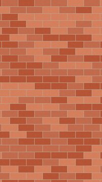 Fond de mur de briques brique terracotta en boucle sans couture