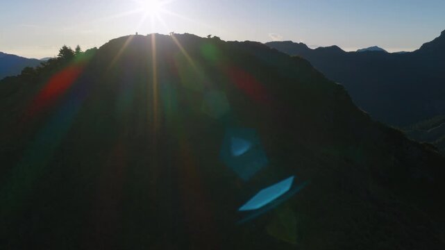 Aerial view of  Hehuan mountain  in Taiwan