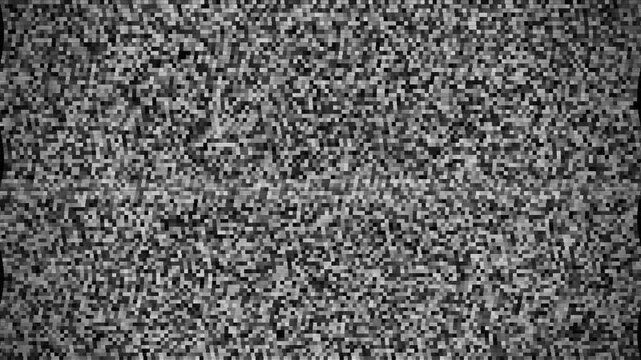 Static noise pattern on a vintage television screen
