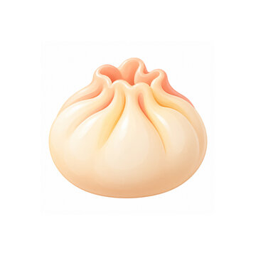 Cute Squishy Dumpling Toy Sticker Illustration