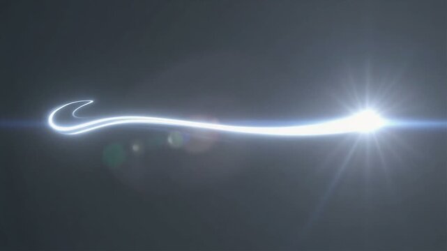 Elegant cinematic light sweep transition