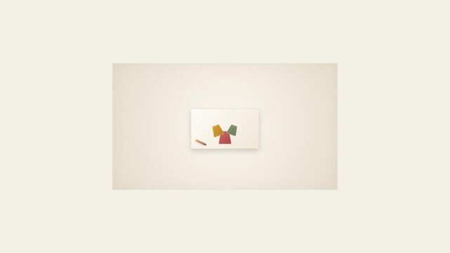 Abstract Geometric Shapes Animated Logo Reveal Minimalist Background