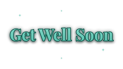 Get Well Soon Text Overlay   Transparent PNG 4K © usmangfxart