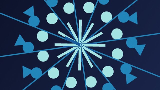 Fondo de patr&oacute;n caleidoscopio oc&eacute;ano en bucle sin costuras