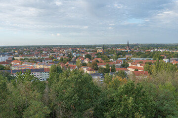 Bitterfeld Zentrum vom Bitterfelder Bogen © progarten
