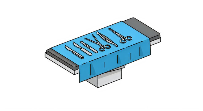 Blue terminal block electrical connector isolated on transparent background