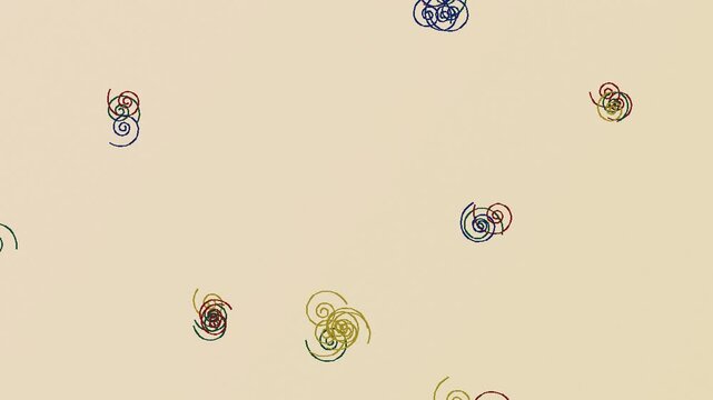Quilling-papier-muster-hintergrund in Edelsteinfarben nahtlose