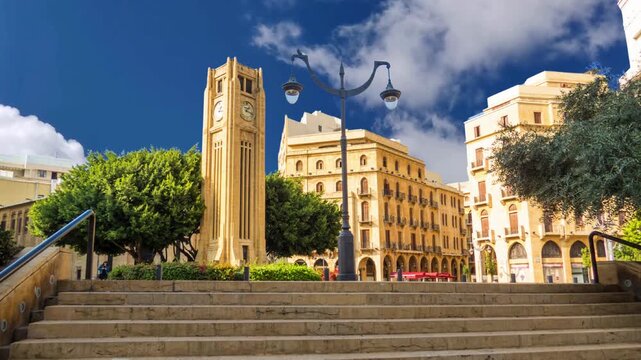 BEIRUT, LEBANON BEIRUT, LEBANON 
Hamidiya Clock Tower at Najmah Square, Beirut downtown, LebanonHamidiya Clock Tower at Najmah Square, Beirut downtown, Lebanon