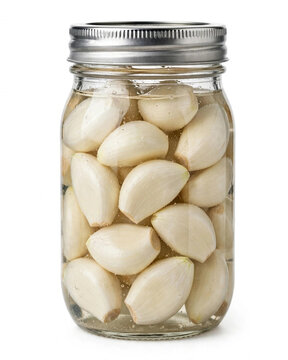 jar of pickled garlic