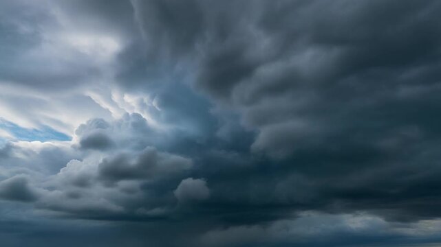 Heavy Dark Storm Clouds Filling a Dramatic Sky