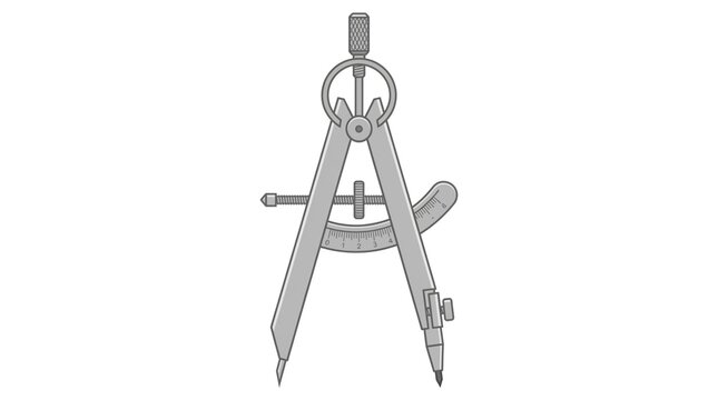 Machinist Precision Compass Vector Icon