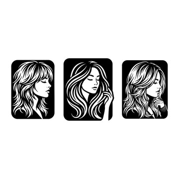 Vector Illustration Of Girls