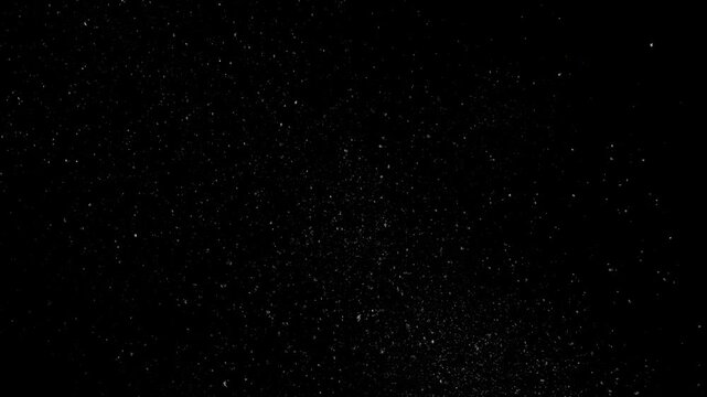 Camera Pulling Back Rotating Through Dense Asteroid Field