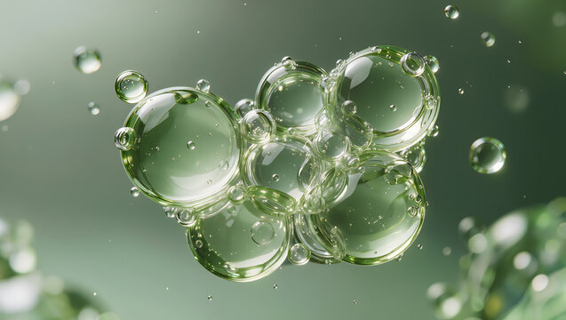 Azelaic acid serum bubbles for acne care, redness reduction and skin brightening