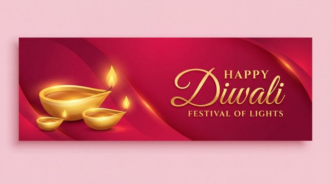 Festive Diwali and Deepawali card. The indian festival of lights