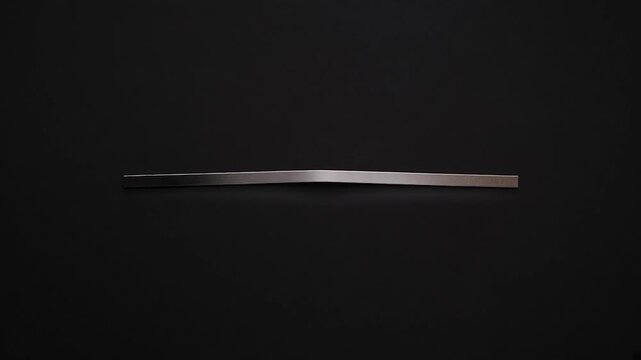 Video Effect Bimetal Strip Bending and Straightening With Temperature Change