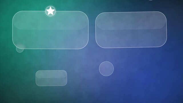 Glassmorphism Gradient Animation UI Kit