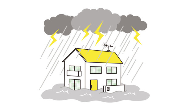 ゲリラ豪雨・浸水イメージ