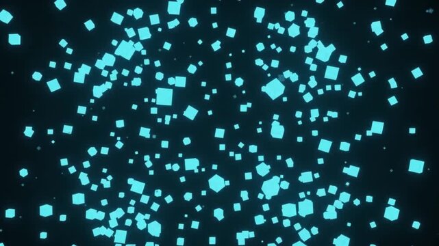 Glitch Art Cube Explosion
