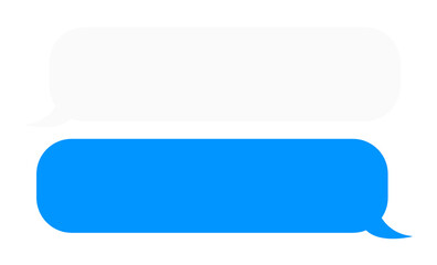 Smart Phone chatting sms template bubbles. Place your own text to the message clouds. Speech bubble, text message bubble. © Bisma