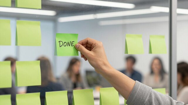 marking complete on project board