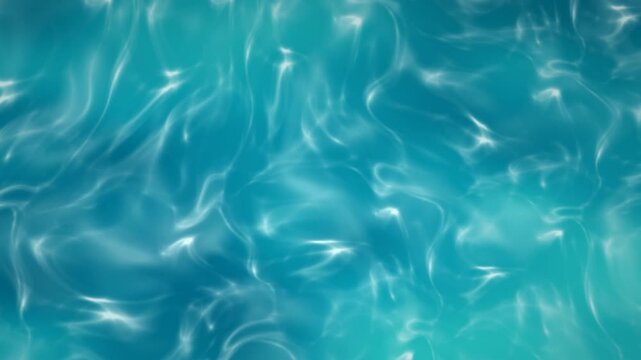 Fond de caustiques d'eau turquoise en boucle sans couture