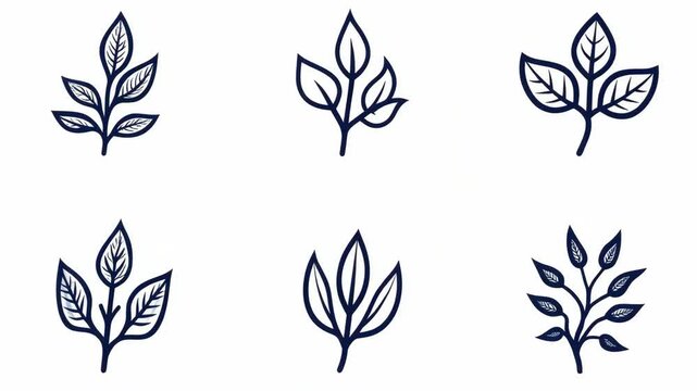 Leaf Designs on a Light Background