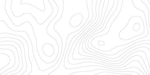 Minimalist Abstract Topographic Terrain Map with Curved Wave Lines, Spiral Isolines, Wireframe Relief and Monochrome Digital Print Texture © Inaya
