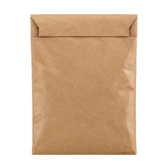 A blank brown paper envelope isolated on a white background for professional mail delivery © Sapphire
