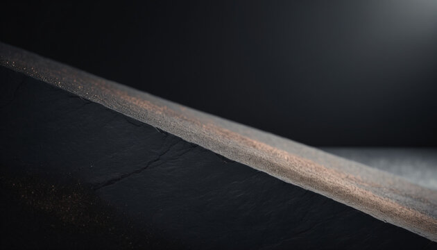 Minimalist dark industrial slatted surface with clean parallel lines