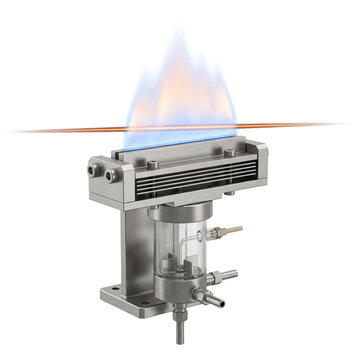 Flame Atomic Absorption Spectrometer Burner Head Optical Beam 3D