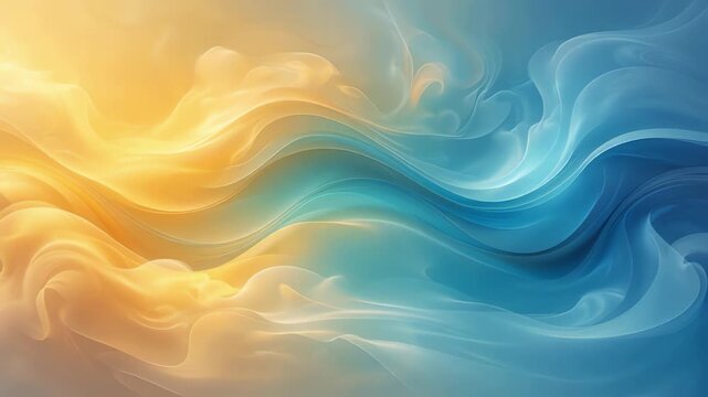 Slow push-in on a stunning linear gradient background shifting from warm yellow to cool blue, creating an engaging visual experience with soft, flowing transitions