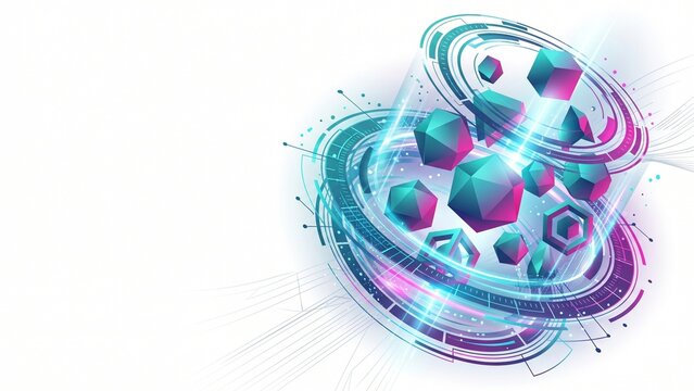 Sentiment Analysis and Behavioral Data Scanning Rings Vector Illustration
