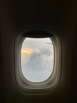 view from airplane window