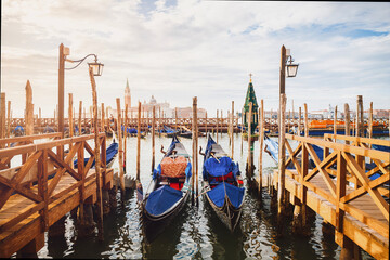 Venice Cityscape with Gondolas, Italy © lokomotiv48
