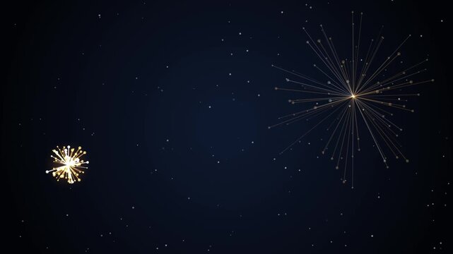 Abstract digital network connection with glowing particles and lines, technology background representing data flow and communication in space