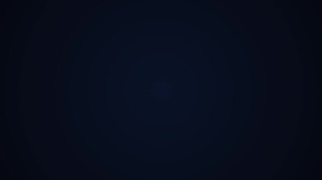 Animated happy text appearing with a vibrant glowing effect, followed by a circular loading indicator and a progress bar on a dark, minimalist background.
