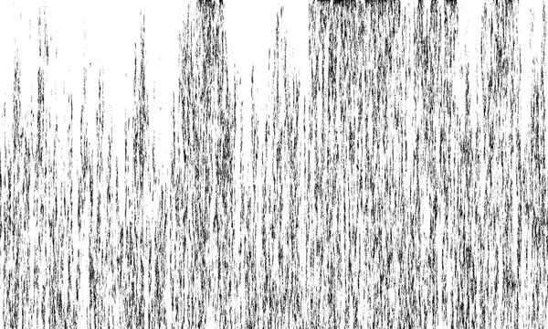 Abstract black and white grunge texture with vertical distressed scratches and weathered grain pattern for overlay design