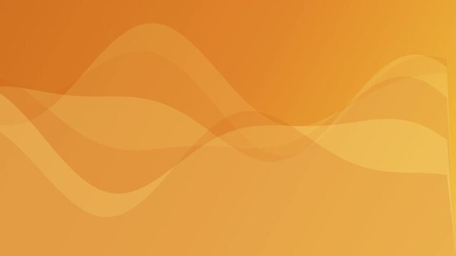 Abstract orange gradient background, with smooth flowing, waves motion