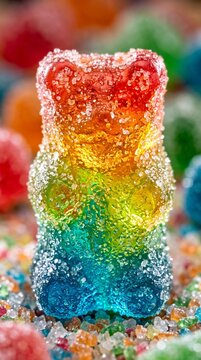 close up of colorful jelly beans