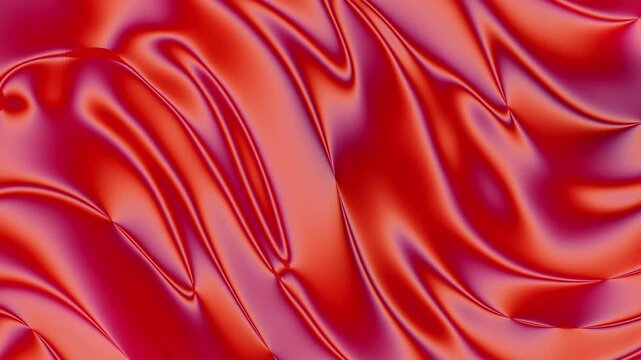 Glossy red satin fabric with a soft, silky texture ideal for fashion, textiles, design, and background concepts with a luxurious feel.