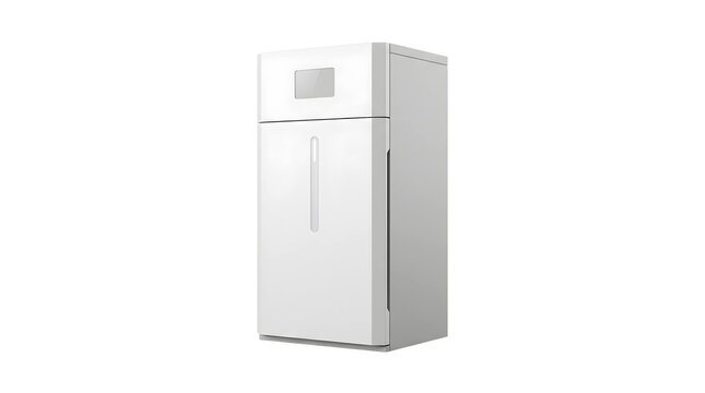 Modern Compact White Mini Fridge Freezer.