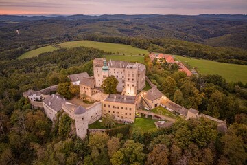 Castle Buchlovice Castle Buchlov at Sunset © Jiri Castka